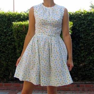 Unique Vintage Polka Dot Summer Party Dress